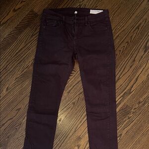 Rag & Bone Deep Red/Maroon Jeans